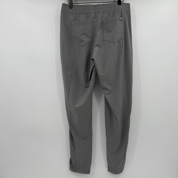 North Face Pants Women 10 Gray Lightweight Stretch Tapered Gorpcore Pockets - Picture 4 of 14